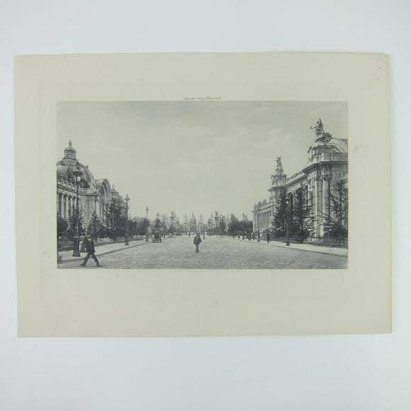 1900 Paris Exposition Universelle Avenue Nicolas II From Champs Elysées Print